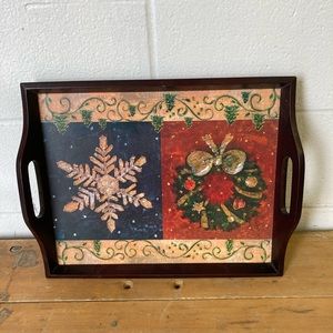 Wooden Christmas Tray